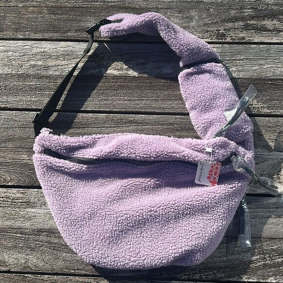 FP Movement by Free People Handbags - Free People Overachiever Sherpa Sling Bag - Steel Lavender Purple NWT $78 Retail
